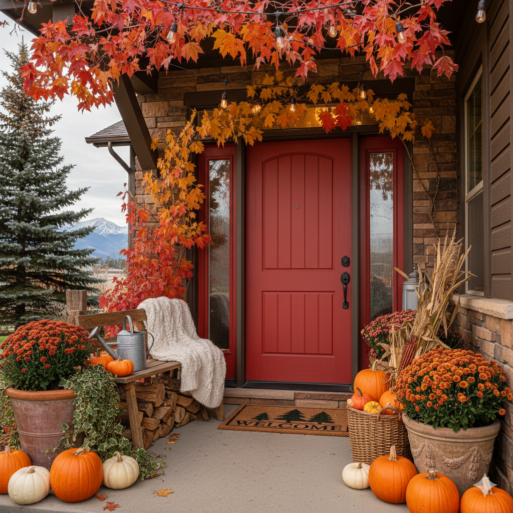 Fall Curb Appeal of Calgary Home